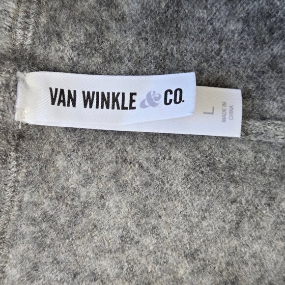Van Winkle & Co Size Large Gray Joggers 100% Cashmere Drawstring Waist Cozy Soft - Picture 6 of 10